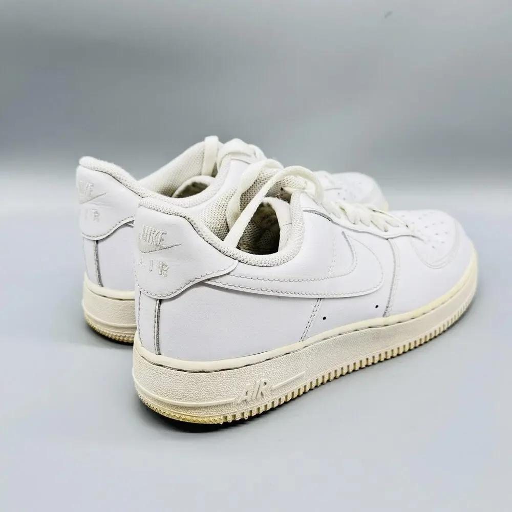 Nike Shoes Mens 8 White Leather Air Force 1 Low Classic Basketball Sneakers
